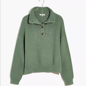 Madewell Canby Button Mockneck Sweater